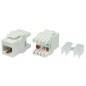 Вставка Keystone Jack RJ45 (8P8C) кат.5E KJ8-8P8C-C5e-180-WH тип 180град. бел. Hyperline 426192