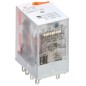 Реле интерфейсное ORM-1 4C 220В AC с LED и тест. кнопкой ONI ORM-1-4C-AC220V-L-B