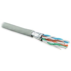 Кабель витая пара U/FTP кат.6 4х2х23AWG solid LSZH нг(А)-HF UFTP4-C6-S23-IN-LSZH-GY-500 (м) Hyperline 47958