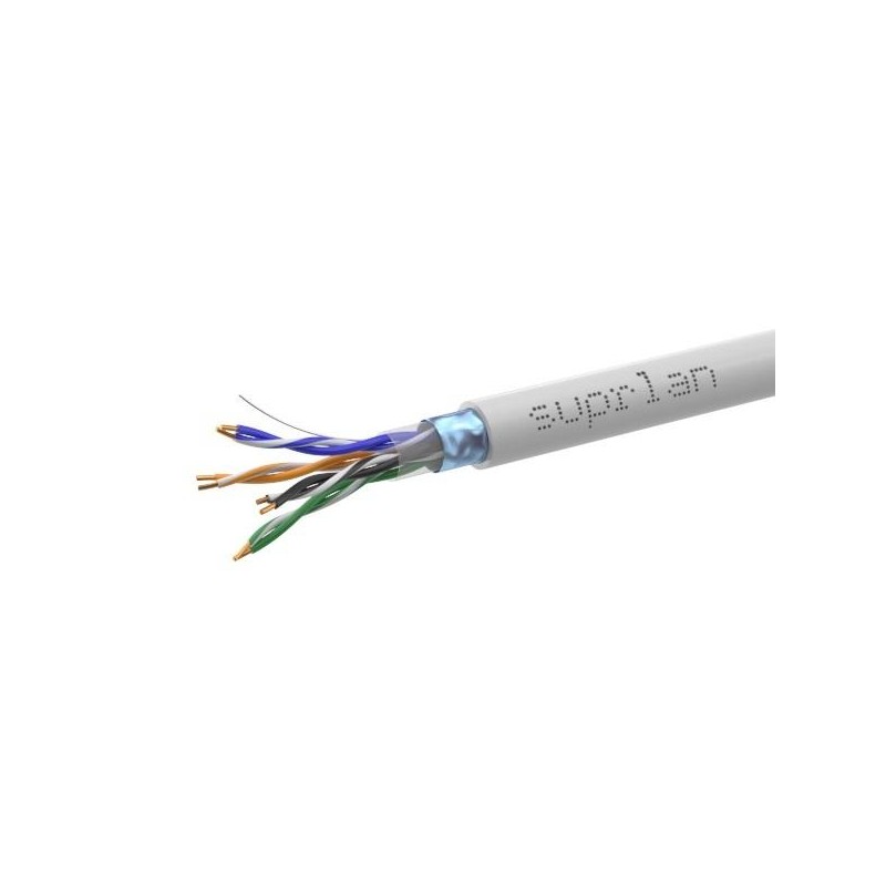 Кабель витая пара F/UTP кат.5E 4х2х24AWG solid Cu LSZH нг(А)-HF In. Standard (м) SUPRLAN 01-1023-1