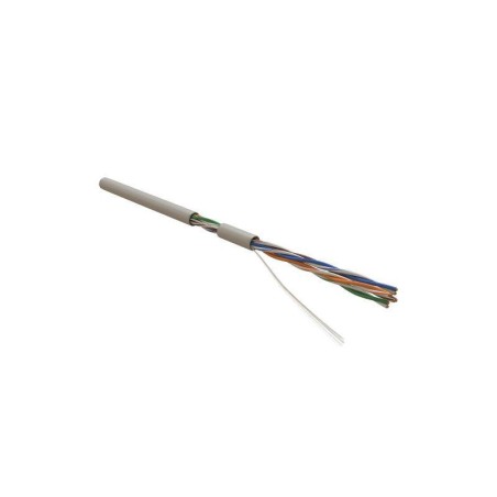 Кабель витая пара U/UTP кат.5E 4х2х24AWG solid PVC UUTP4-C5E-S24-IN-PVC-GY-305 сер. (м) Hyperline 41903