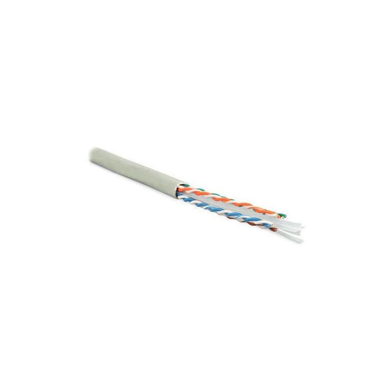 Кабель витая пара U/UTP кат.6 4х2х23AWG solid PVC UUTP4-C6-S23-IN-PVC-GY-305 сер. (м) Hyperline 42047