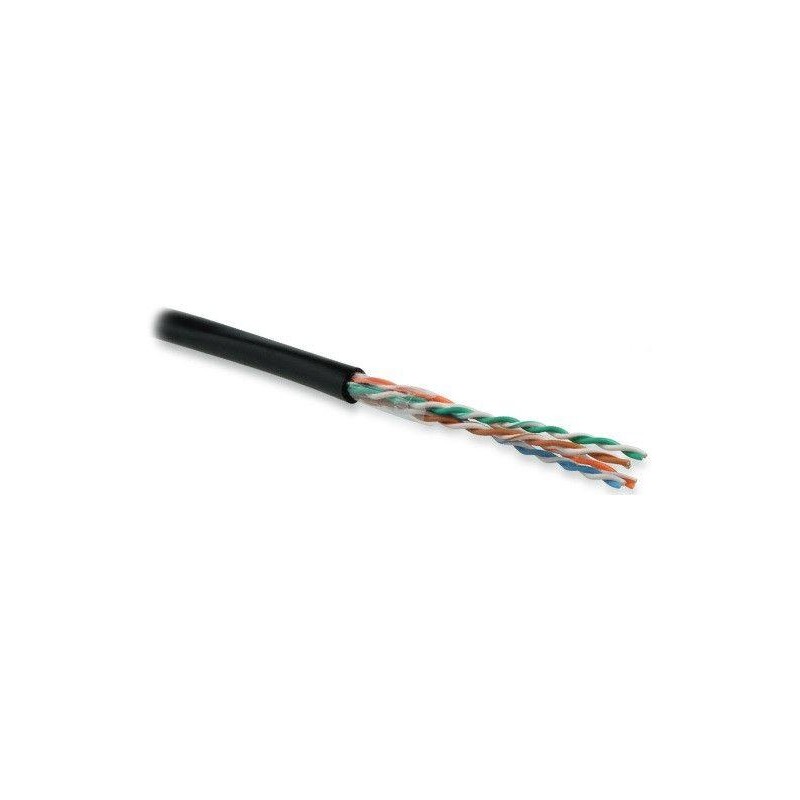 Кабель витая пара U/UTP кат.5E 4х2х24AWG solid PE Outdoor UUTP4-C5E-S24-OUT-PE-BK-500 черн. (м) Hyperline 49118