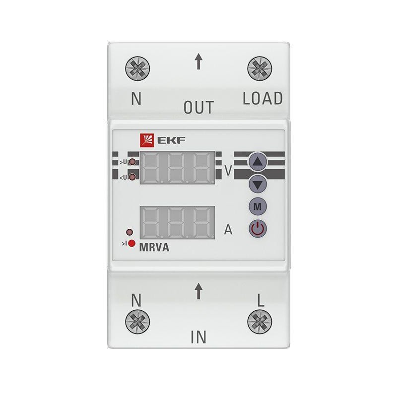 Реле напряжения и тока с дисплеем MRVA 50А PROxima EKF MRVA-50A