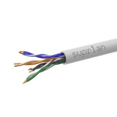 Кабель витая пара U/UTP кат.5E 4х2х24AWG solid Cu нг(А)-LSLTx Standard (уп.305м) SUPRLAN 01-0347-1