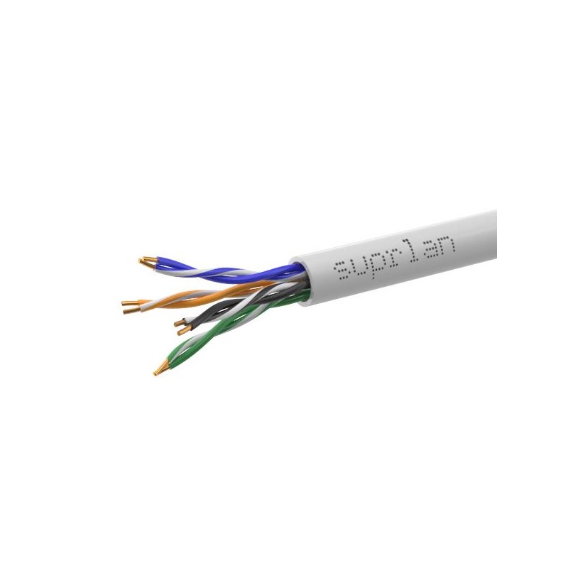 Кабель витая пара U/UTP кат.5E 4х2х24AWG solid Cu нг(А)-LSLTx Standard (уп.305м) SUPRLAN 01-0347-1