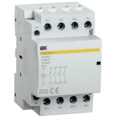 Контактор модульный КМ63-40М AC/DC IEK MKK21-63-40