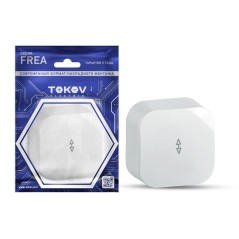 Переключатель 1-кл. ОП Frea 10А IP20 250В АБС-пластик бел. TOKOV ELECTRIC TKE-FR-P1-C01