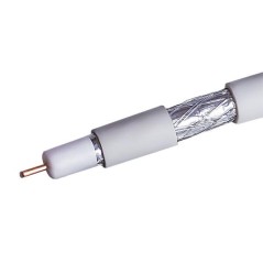 Кабель коаксиальный RG-6 CCS 1.02 (21проц.)/FPE/Al-Pet-Al Foil Unbonded/Al 64х0.12/PVC RW бел. (уп.100м) Net.On 109L