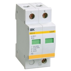 Ограничитель перенапряжения ОПС1-D 2P IEK MOP20-2-D