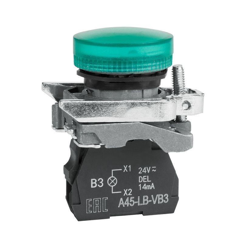 Лампа сигнальная OptiSignal D22 C4-L-B3 зел. металл 24VAC/DC XB4BVB3 КЭАЗ 332175