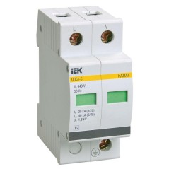 Ограничитель перенапряжения ОПС1-C 2P IEK MOP20-2-C