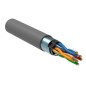 Кабель витая пара F/UTP кат.5E 4х2х24AWG solid PVC сер. (м) ITK LC1-C5E04-311