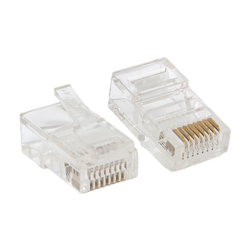 Коннектор RJ45 (8P8C) кат.5E неэкранир. 30мкд универс. (уп.50шт) TERACOM PRO EKF TRP-PLUG-5EUTP-50