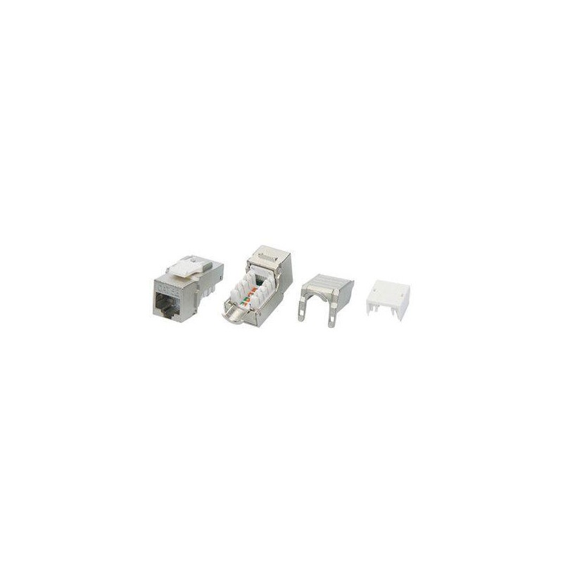 Вставка Keystone Jack RJ45 (8P8C) кат.5E экранир. KJ9-8P8C-C5e-90-SH-F-WH Hyperline 432598