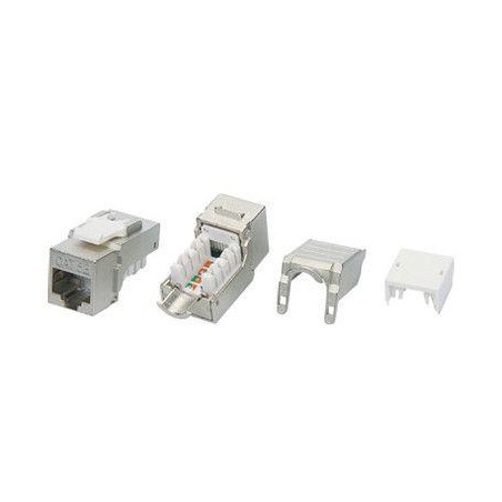 Вставка Keystone Jack RJ45 (8P8C) кат.5E экранир. KJ9-8P8C-C5e-90-SH-F-WH Hyperline 432598