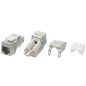 Вставка Keystone Jack RJ45 (8P8C) кат.5E экранир. KJ9-8P8C-C5e-90-SH-F-WH Hyperline 432598