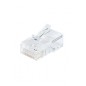 Разъем RJ45 8P8C кат.5E UTP PLUG-8P8C-U-C5-100 для ож и мж кабеля Hyperline 49377