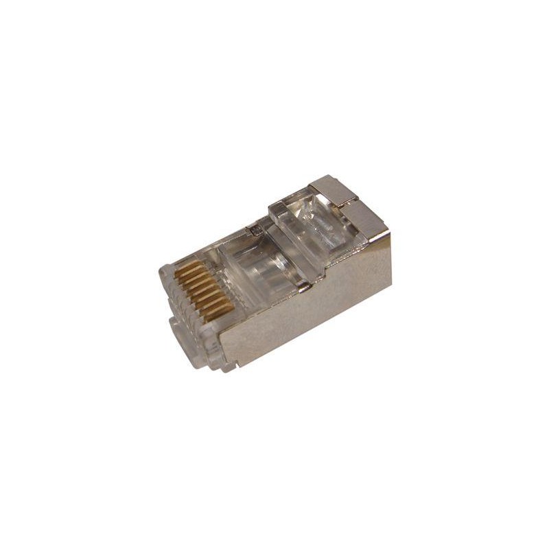 Джек компьютерный RJ45 (8P8C) кат.5E с экраном (уп.100шт) Rexant 05-1023