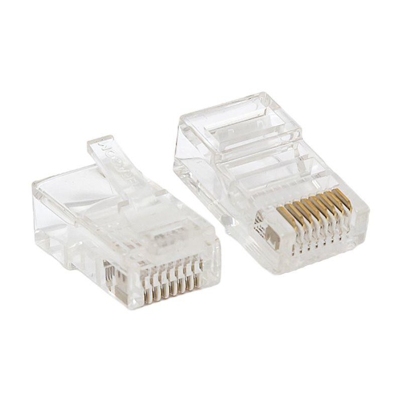 Коннектор RJ45 (8P8C) кат.5E неэкранир. TERACOM универс. (уп.10шт) EKF TRC-PLUG-5EUTP-10