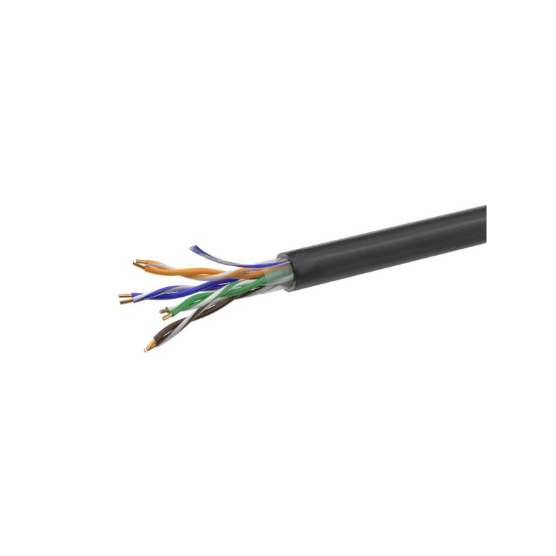 Кабель витая пара U/UTP кат.5E 4х2х24AWG solid CCA PE Out. 305м (м) Net.on 01-0301