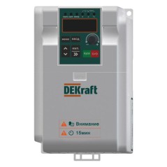 Преобразователь частоты DEKV060 1.5кВт 220В 1ф DEKraft DEKV060G1R5S2