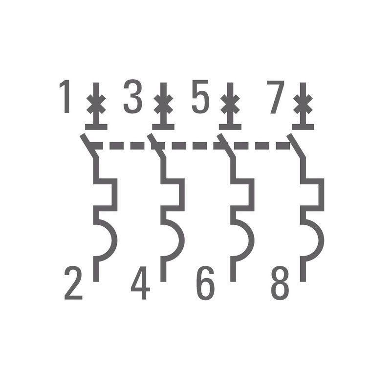 Выключатель автоматический модульный 4п C 63А 4.5кА ВА 47-63 PROxima EKF mcb4763-4-63C-pro