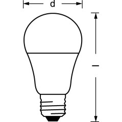 Лампа светодиодная LED Value LVCLA100 12SW/865 12Вт грушевидная матовая E27 230В 10х1 RU OSRAM 40580