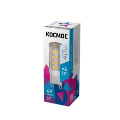 Лампа светодиодная 5Вт 220В G9 4500К КОСМОС LksmLED5WG9C4500pc