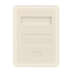 Розетка компьютерная 1-м ОП RJ45 кат.5E UTP неэкранир. бел. Rexant 03-0121