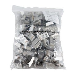 Джек компьютерный RJ45 (8P8C) кат.5E с экраном (уп.100шт) Rexant 05-1023