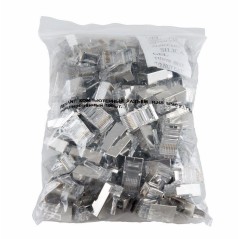 Джек компьютерный RJ45 (8P8C) кат.5E с экраном (уп.100шт) Rexant 05-1023