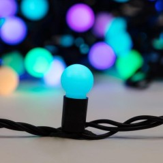 Гирлянда светодиодная "Мультишарики" 10м d17.5мм 100LED RGB 16Вт 220-240В IP65 провод ПВХ черн. (нужен шнур питания 303-500) Neo