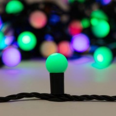 Гирлянда светодиодная "Мультишарики" 20м d17.5мм 200LED RGB 16Вт 220-240В IP65 провод ПВХ черн. (нужен шнур питания 303-500) Neo