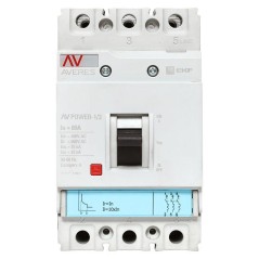 Выключатель автоматический 3п 80А 35кА AV POWER-1/3 TR AVERES EKF mccb-13-80-TR-av