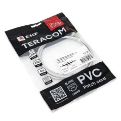 Патч-корд кат.5E UTP неэкранир. PVC сер. 1.0м TERACOM PRO EKF TRP-5EUTP-PVC-1M-GY