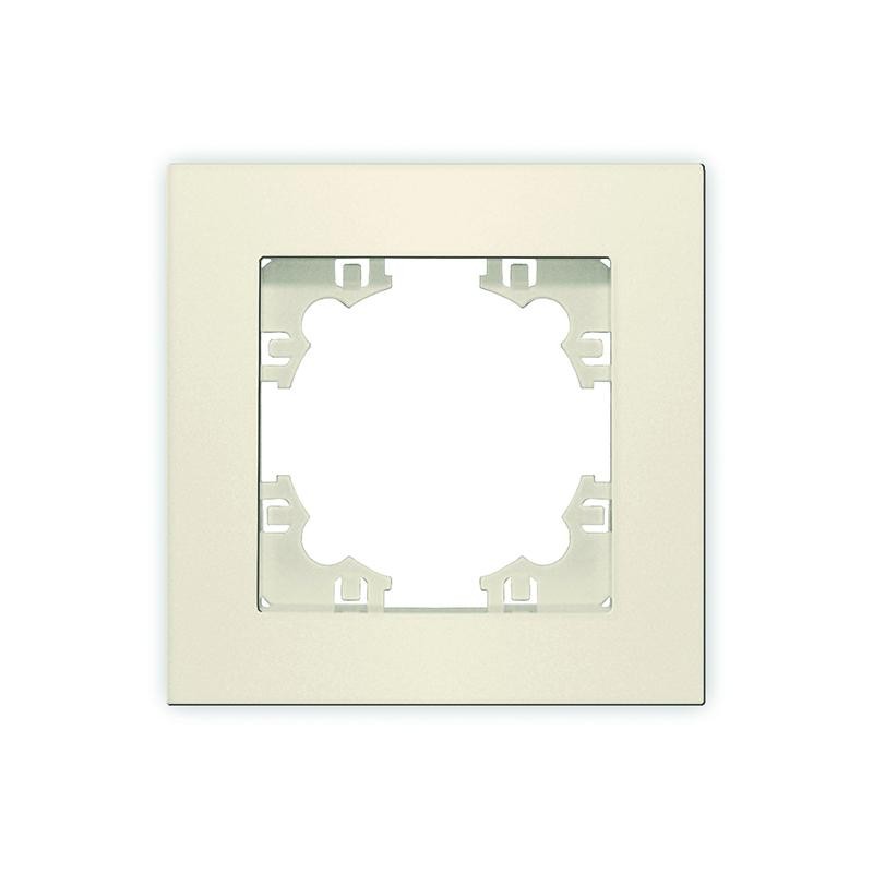 Рамка 1-м Афина сл. кость (ivory) Universal A0053-I