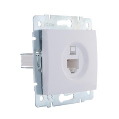 Розетка компьютерная 1-м СП Karina RJ45 механизм бел. LEZARD 707-0288-139