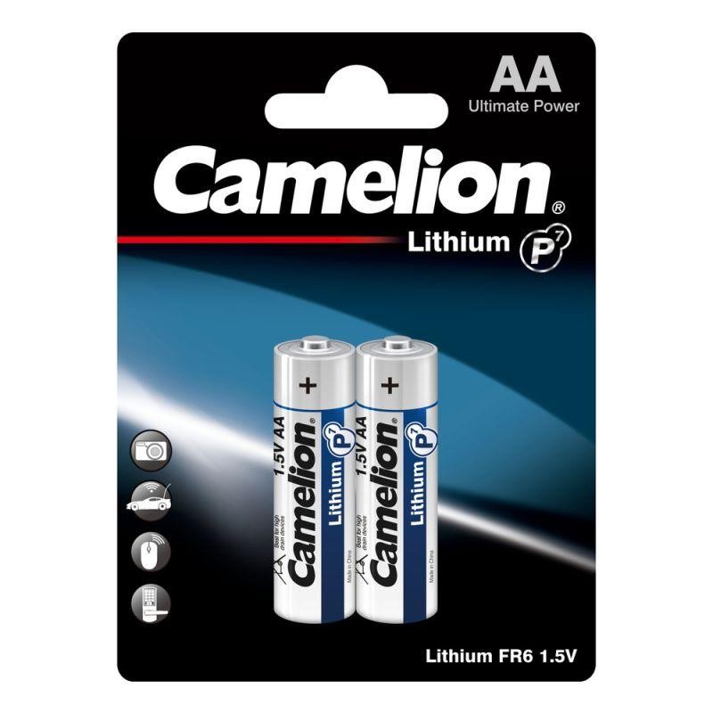 Элемент питания литиевый AA/FR6 1.5В Lithium FR6-BP2 BL2 (уп.2шт) Camelion 15241