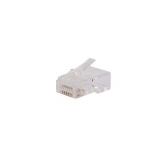 Разъем легкой оконцовки PLEZ-8P8C-U-C5-100 RJ-45 (8P8C) под витую пару кат.5 (50 µ"/ 50 микродюймов) универс. (для ож и мж кабел