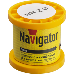 Припой 93 084 NEM-Pos02-61K-2-K100 (ПОС-61, катушка, 2мм, 100 г) Navigator 93084