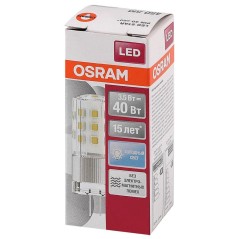 Лампа светодиодная LED STAR PIN40 CL 840 3.5Вт прозрачная 4000К нейтр. бел. G4 12В стекл. OSRAM 4058075369030