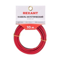 Кабель Stereo 2х1.00 красн./черн. (уп.10м) Rexant 01-6105-3-10