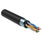 Кабель витая пара F/UTP кат.5E 4х2х24AWG solid LSZH черн. (305м) (м) ITK LC3-C5E04-329