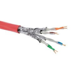 Кабель CAT 6 U/UTP нг(А)-FRHF (бухта 305м) красн. DKC RN6UUA04RD