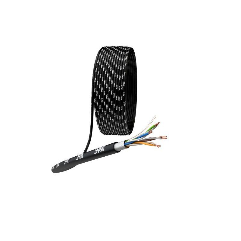 Кабель витая пара F/UTP кат.5E 4х2х24 AWG CU PE OUTDOOR SIMPLE (уп.305м) Эра Б0044686