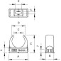 Держатель для труб (клипса) 2955 M25 OBO 2149016