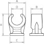 Скоба крепежная d14-15мм 2962 15 LGR OBO 2140152