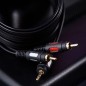 Шнур 3.5 Stereo Plug - 2RCA Plug 5м (GOLD) Rexant 17-4235