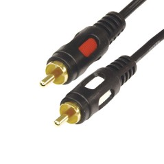 Шнур 2RCA Plug - 2RCA Plug 5м (GOLD) Rexant 17-0146